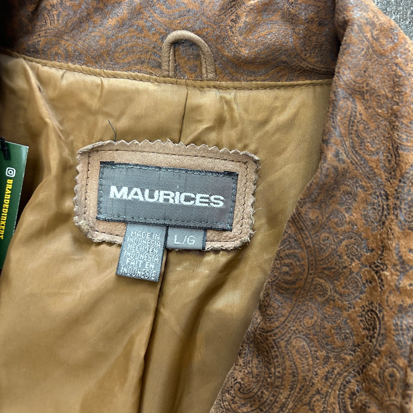 Vintage Maurice’s Leather Coat