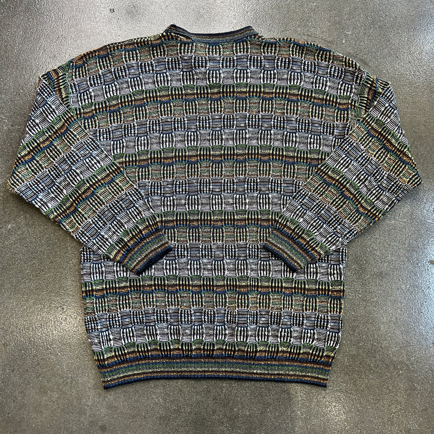 Vintage Equilibrio Waffle Knit Sweater