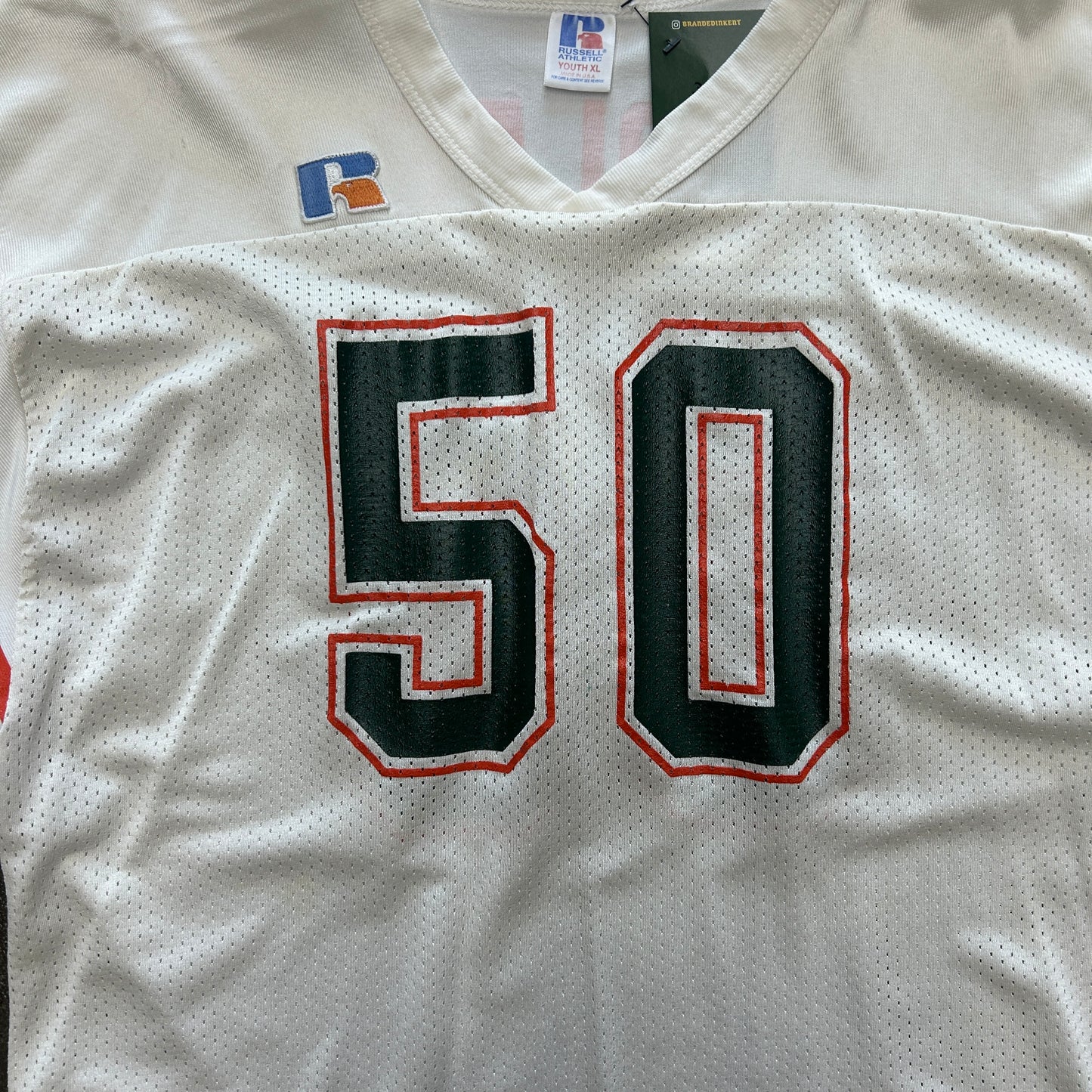 Vintage Russell Athletic Miami Hurricanes Wolfe Jersey