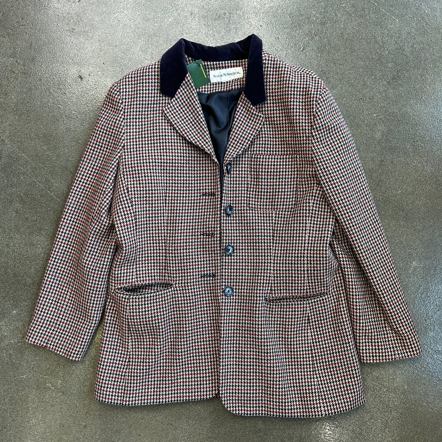 Vintage Norton McNaughton Houndstooth Blazer