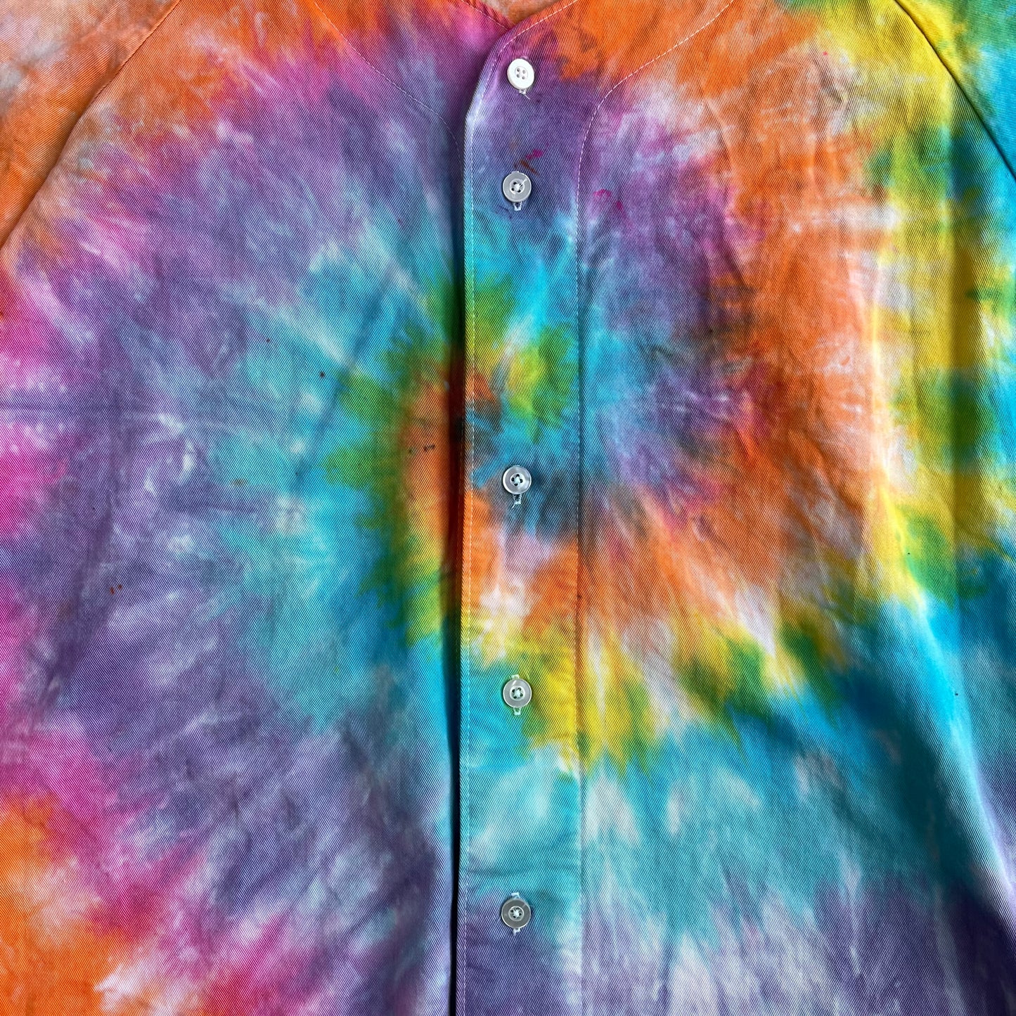 Vintage Russell Athletics Tie Dye Button Up