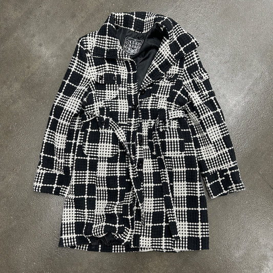 Vintage Last Kiss Plaid Tweed Coat