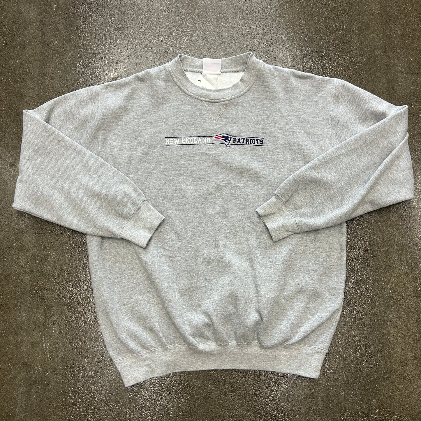 Vintage New England Patriots Embroidered Crewneck