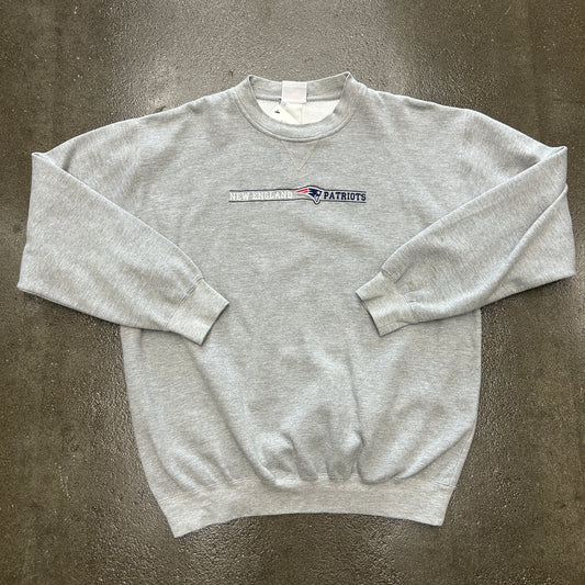 Vintage New England Patriots Embroidered Crewneck