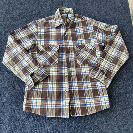 Vintage 90s Quilted Lined Flannel