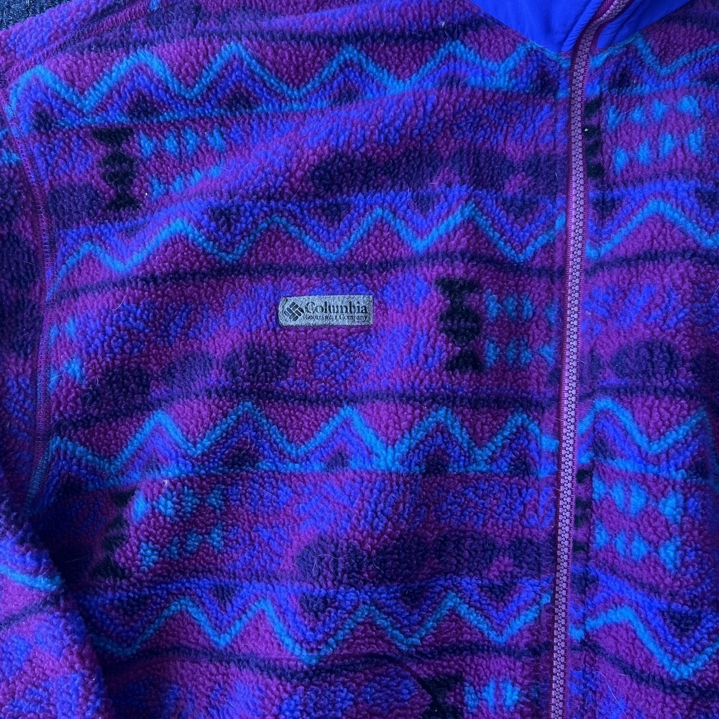 Vintage Columbia Aztec Fleece Jacket