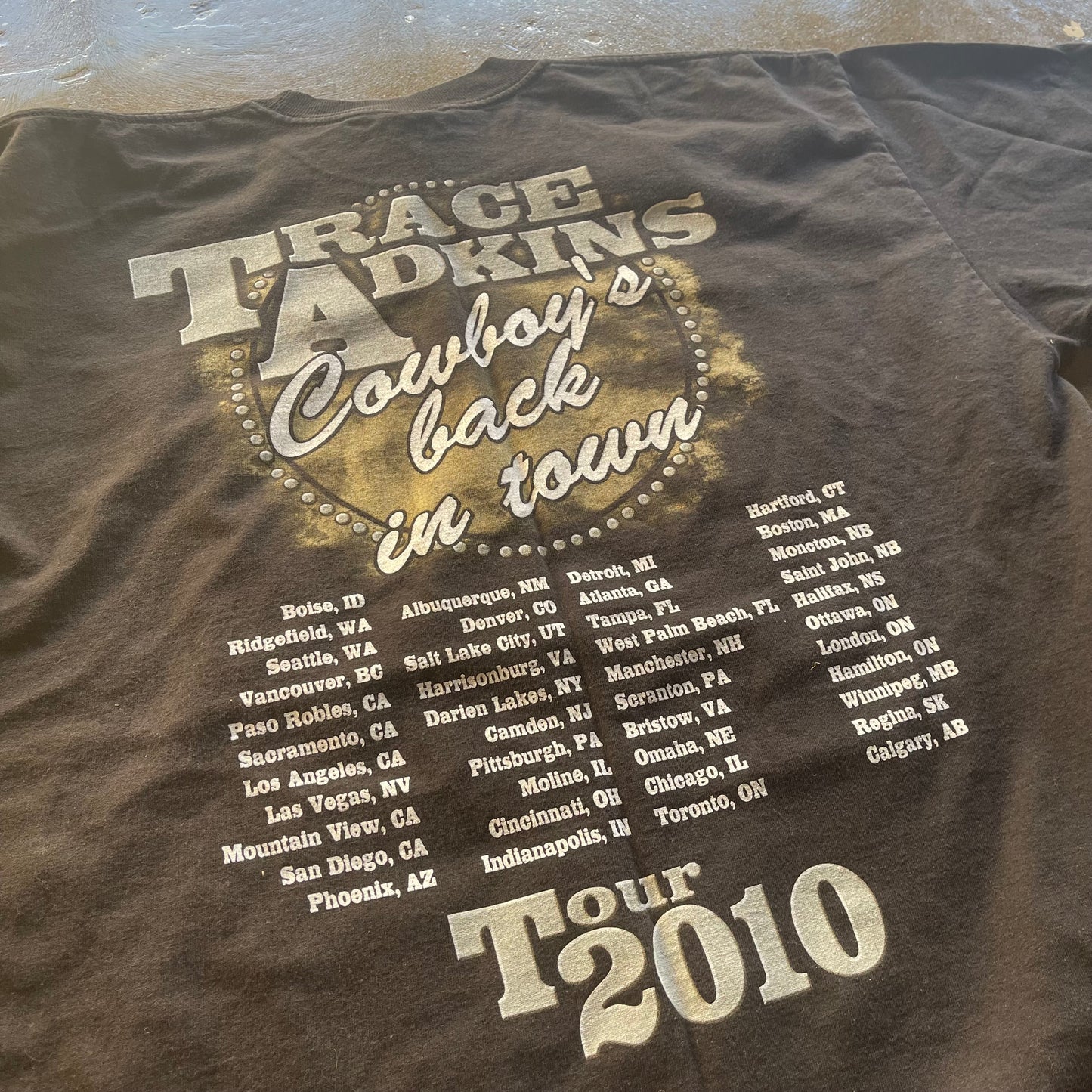 Trace Adkins Tour 2010 Tee