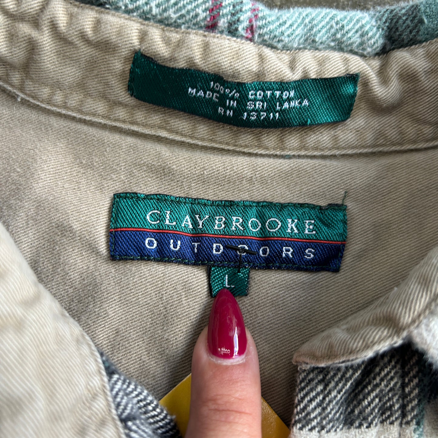 Vintage Plaid Claybrooke Outdoors Flannel