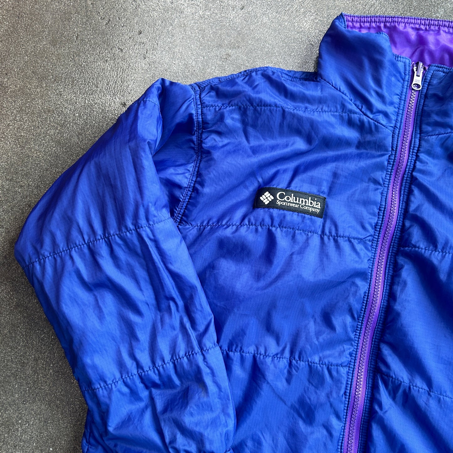 Vintage Reversible Columbia Zip Up Jacket