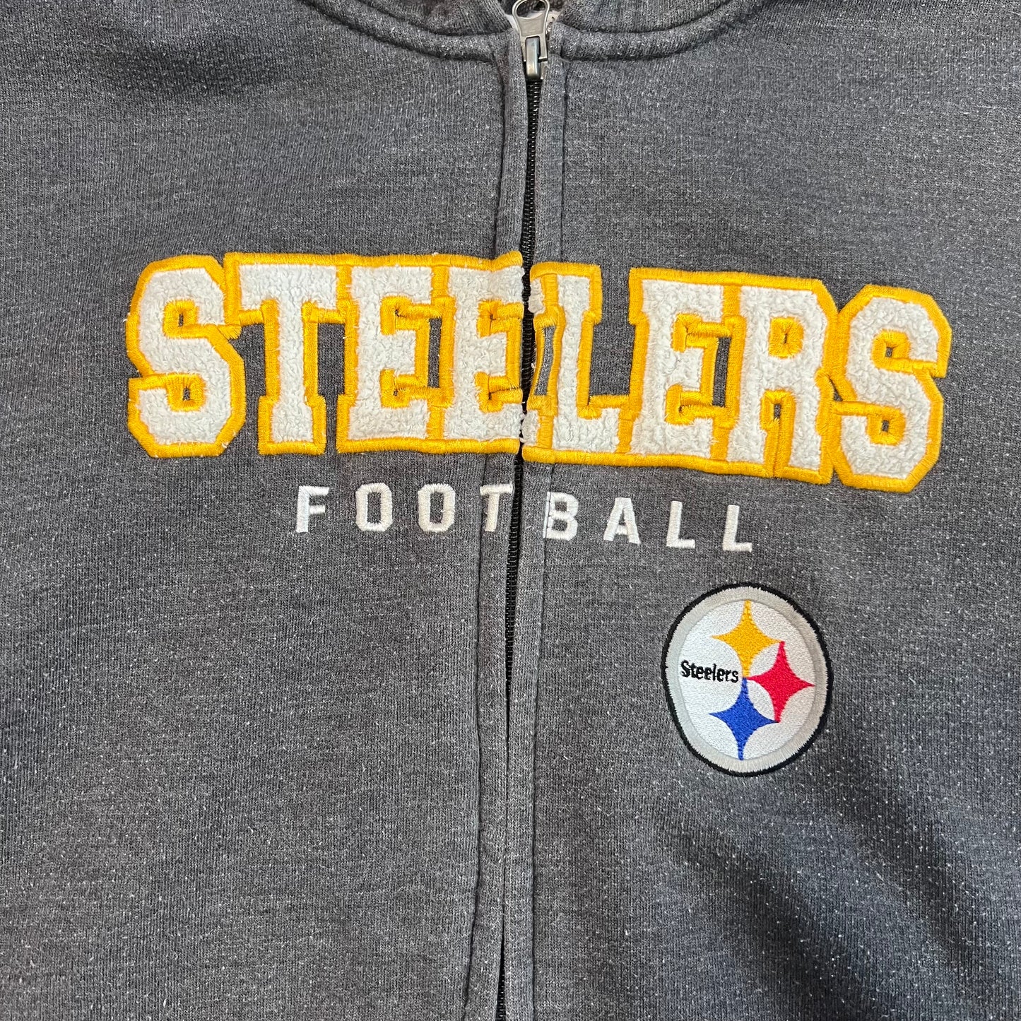 Vintage Steelers Football Zip Up Jacket