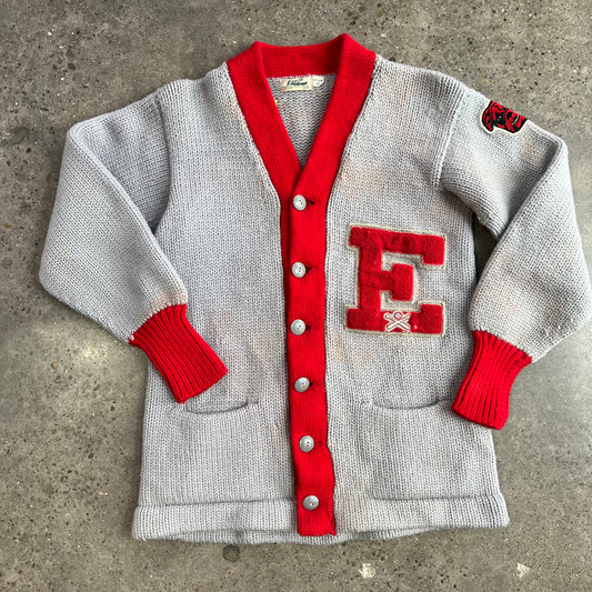 Vintage Bulldog Baseball Letterman Sweater