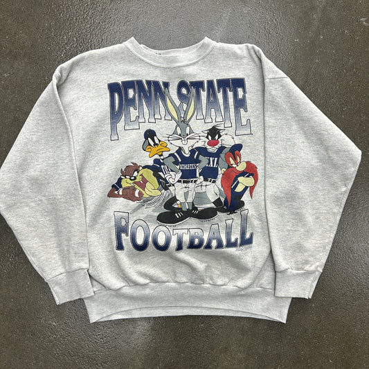 Vintage 1994 Looney Tunes Tultex Penn State Football Sweatshirt