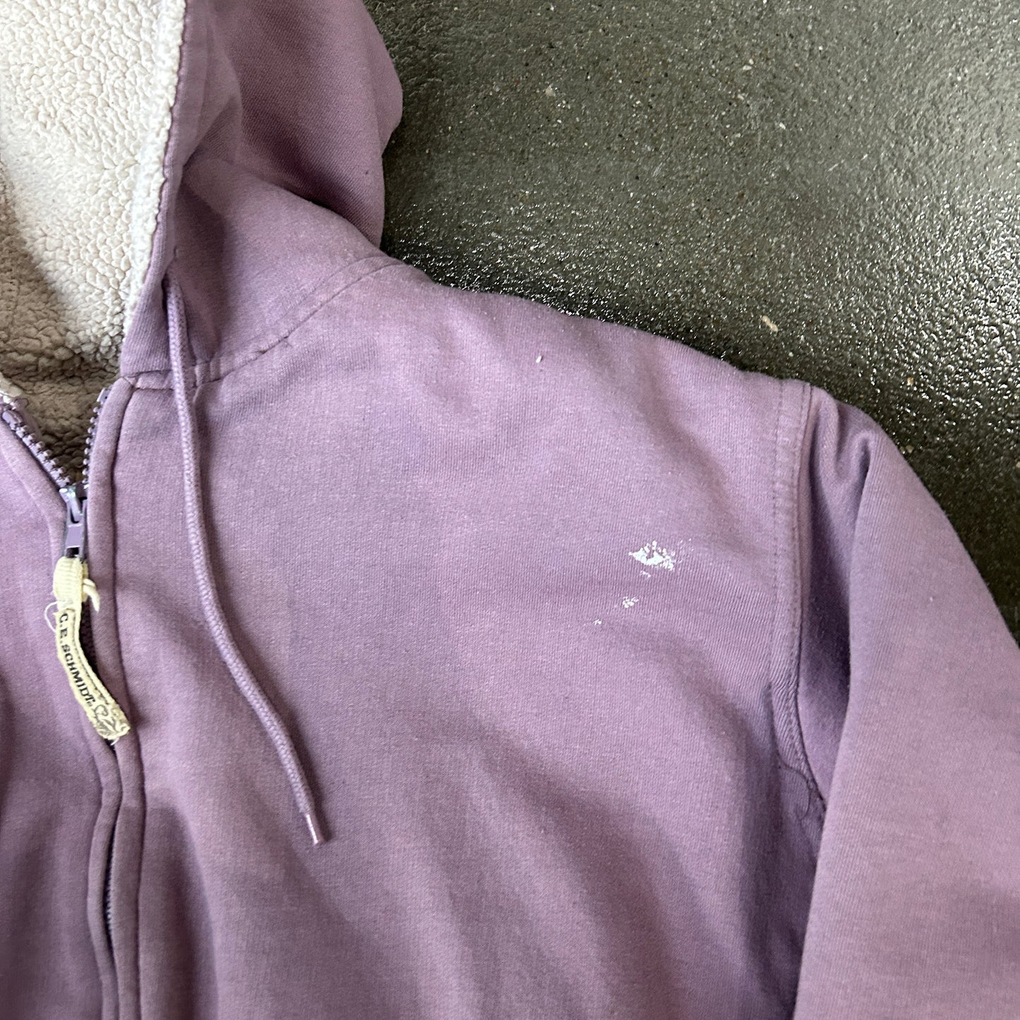 Vintage Schmidt Workwear Zip Up Hoodie