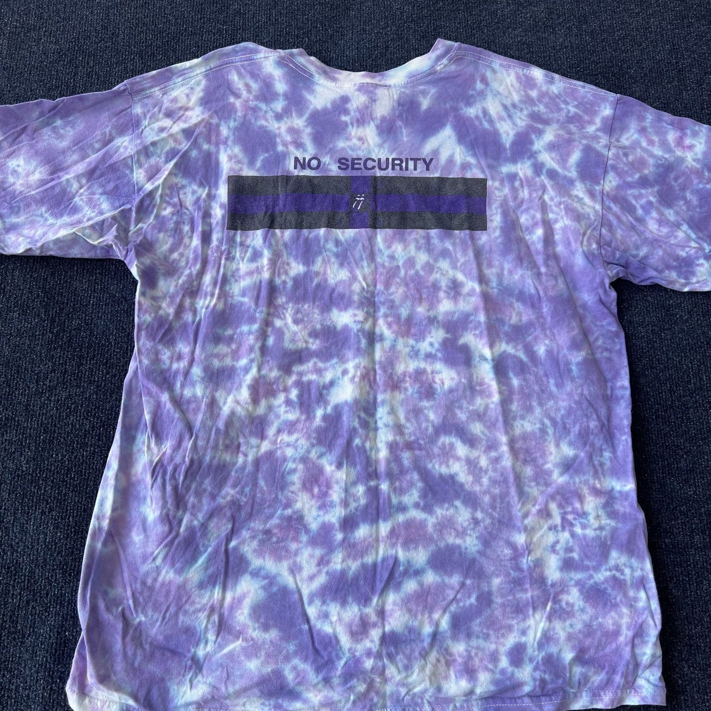 Vintage Rolling Stones Purple Tie Dye No Security Tour Tee
