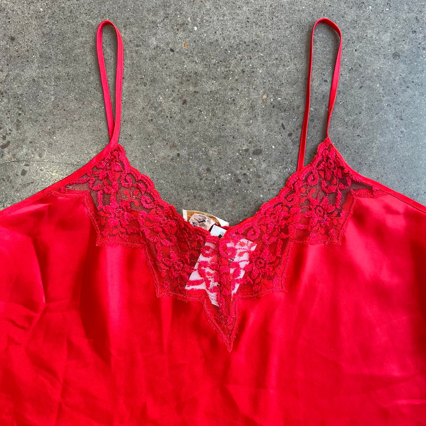 Vintage Inner Most Red Slip Dress