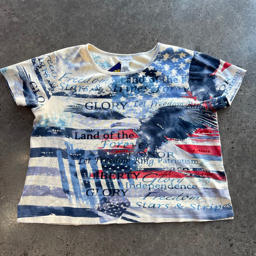 Vintage Land Of The Free Tee