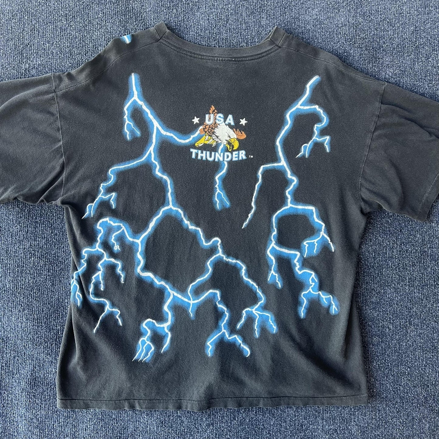 Vintage Ass Kickin Rock N Roll American Thunder Tee