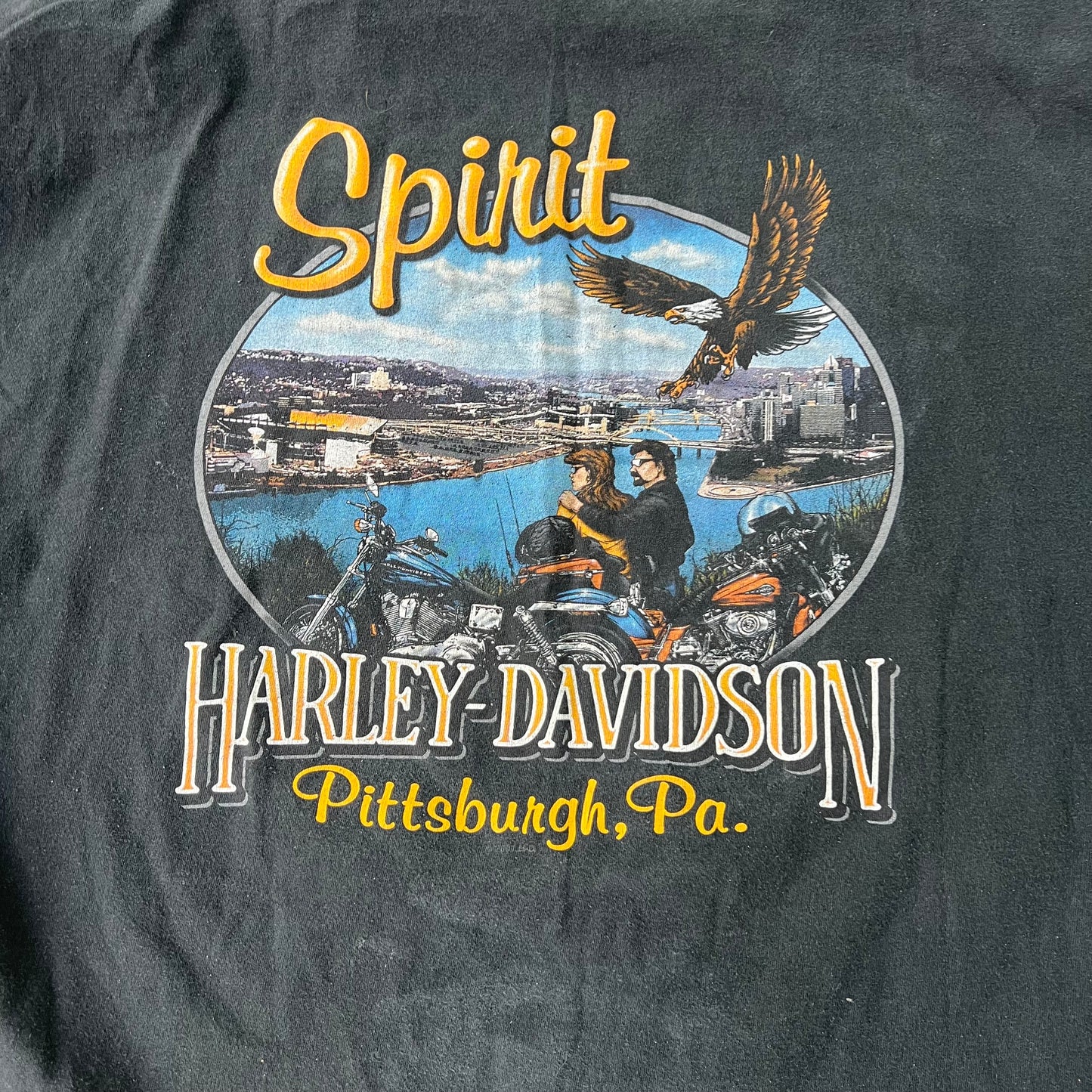 Vintage Harley Davidson Spirit Pittsburgh Tee