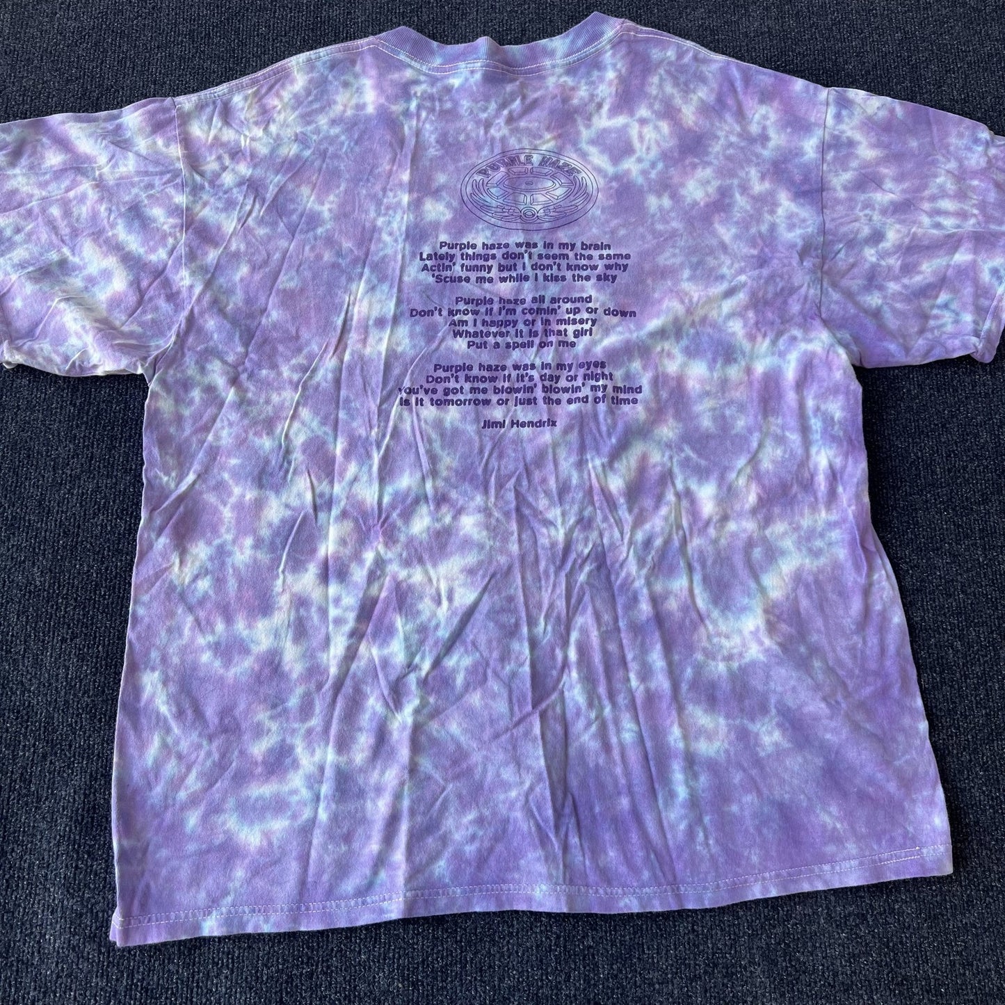 Vintage Jimi Hendrix Tie Dye Purple Haze Tee
