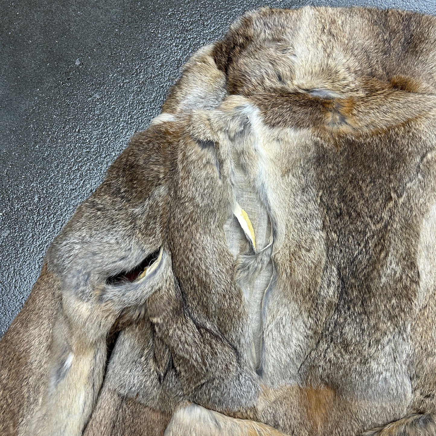 Vintage LL Berger Rabbit Fur Coat