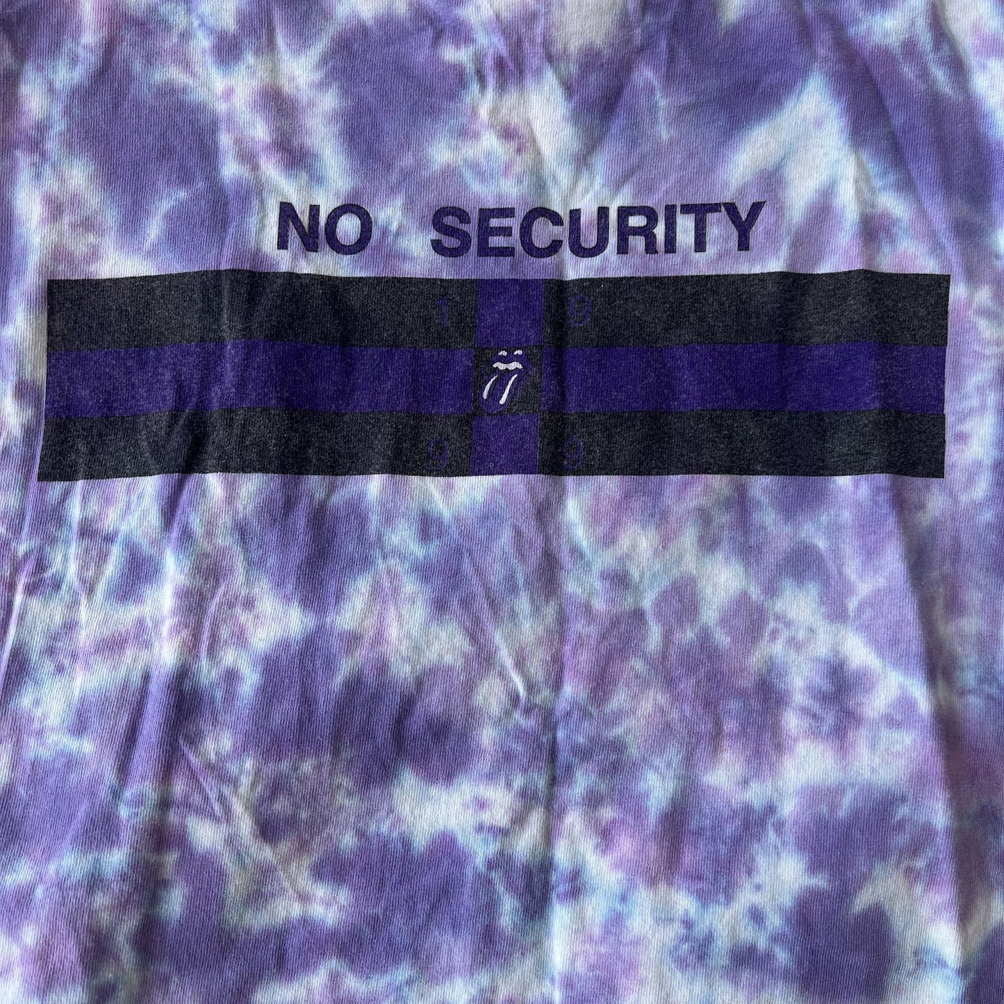 Vintage Rolling Stones Purple Tie Dye No Security Tour Tee