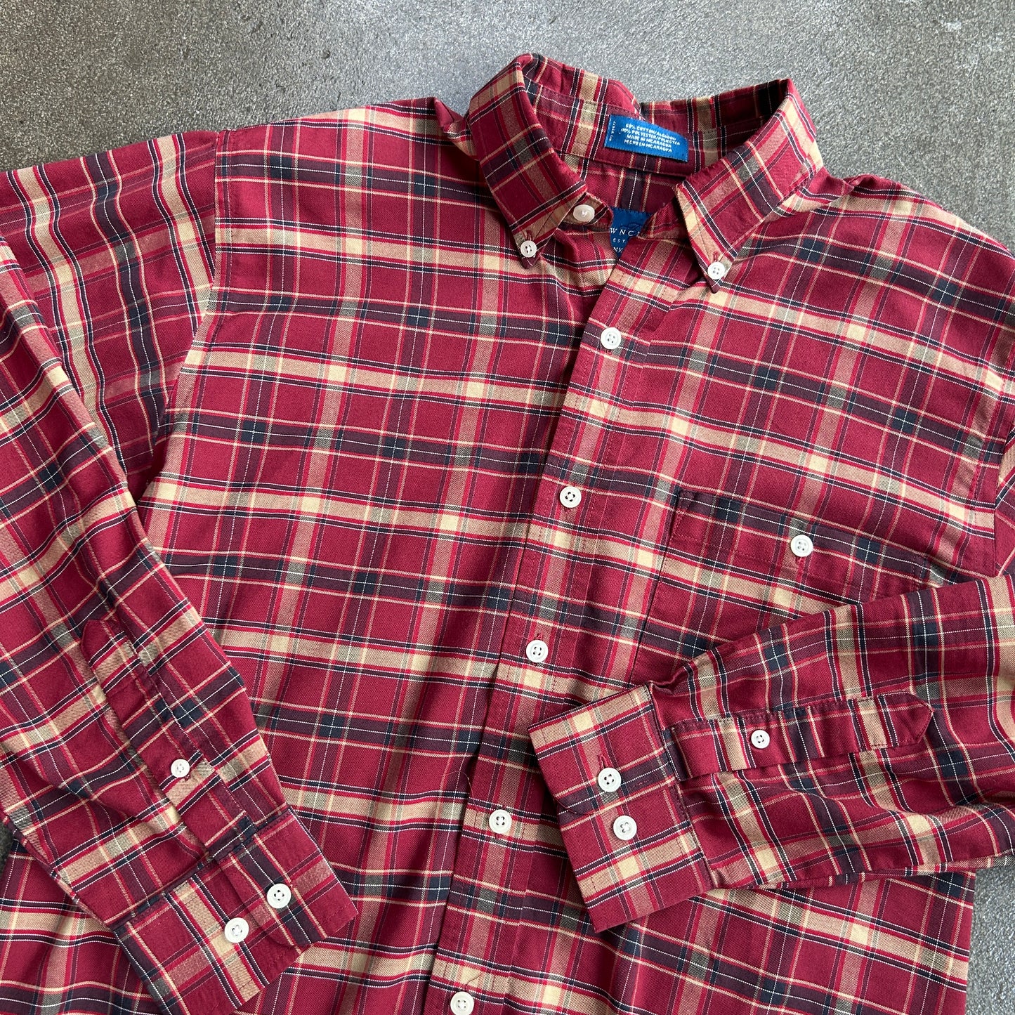 Vintage Towncraft Wrinkle Free Flannel