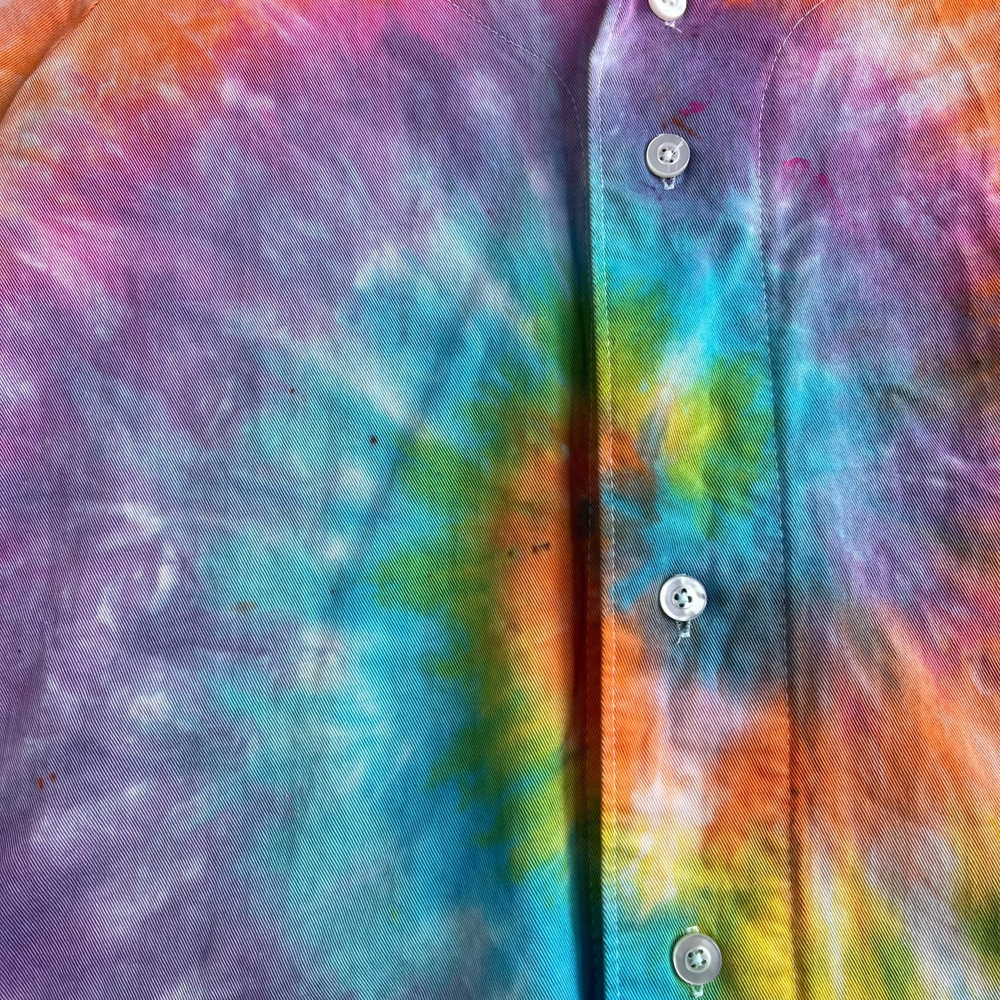 Vintage Russell Athletics Tie Dye Button Up