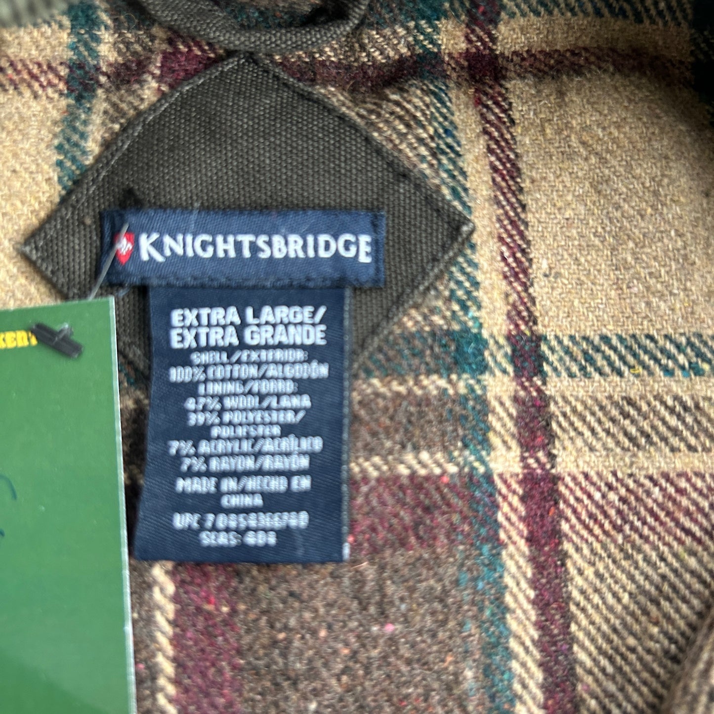 Vintage Knightsbridge Flannel Lined Jacket