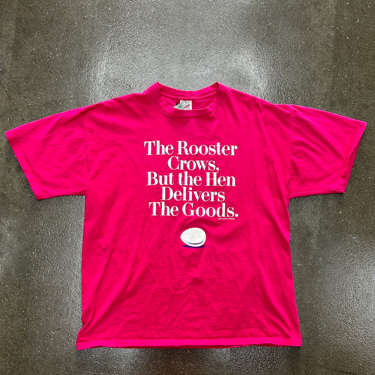 Vintage 90s Rooster Slogan Tee