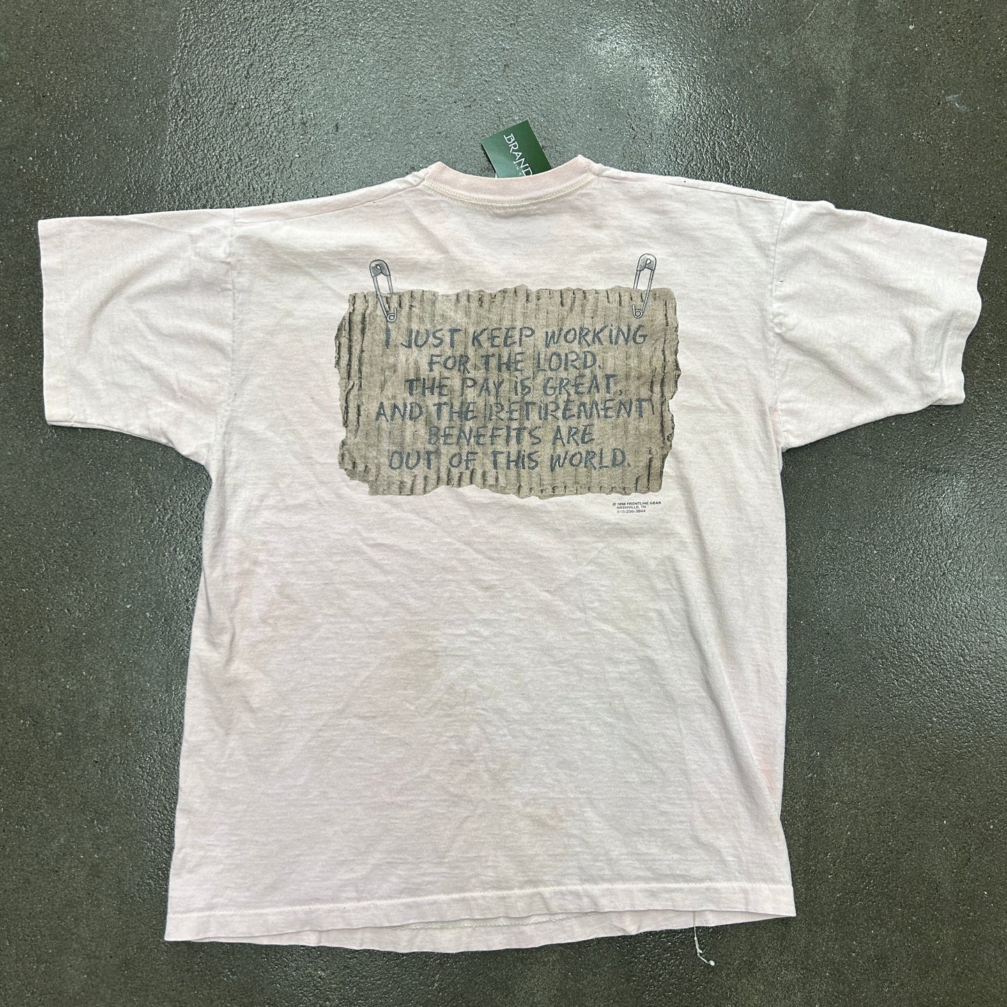 Vintage 1998 Work For God Tee