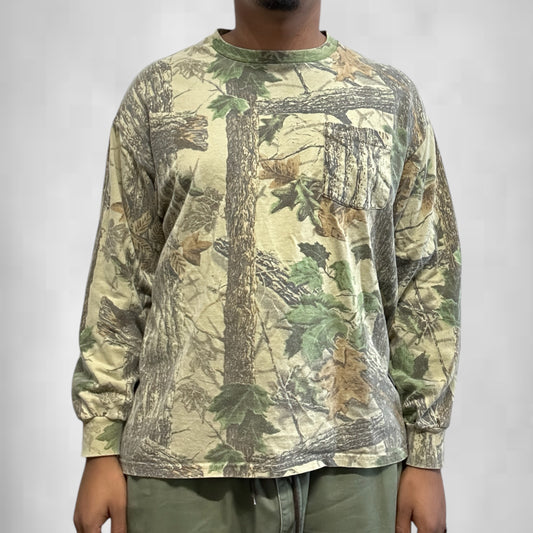 Vintage Jerzees Outdoor Camo Long Sleeve