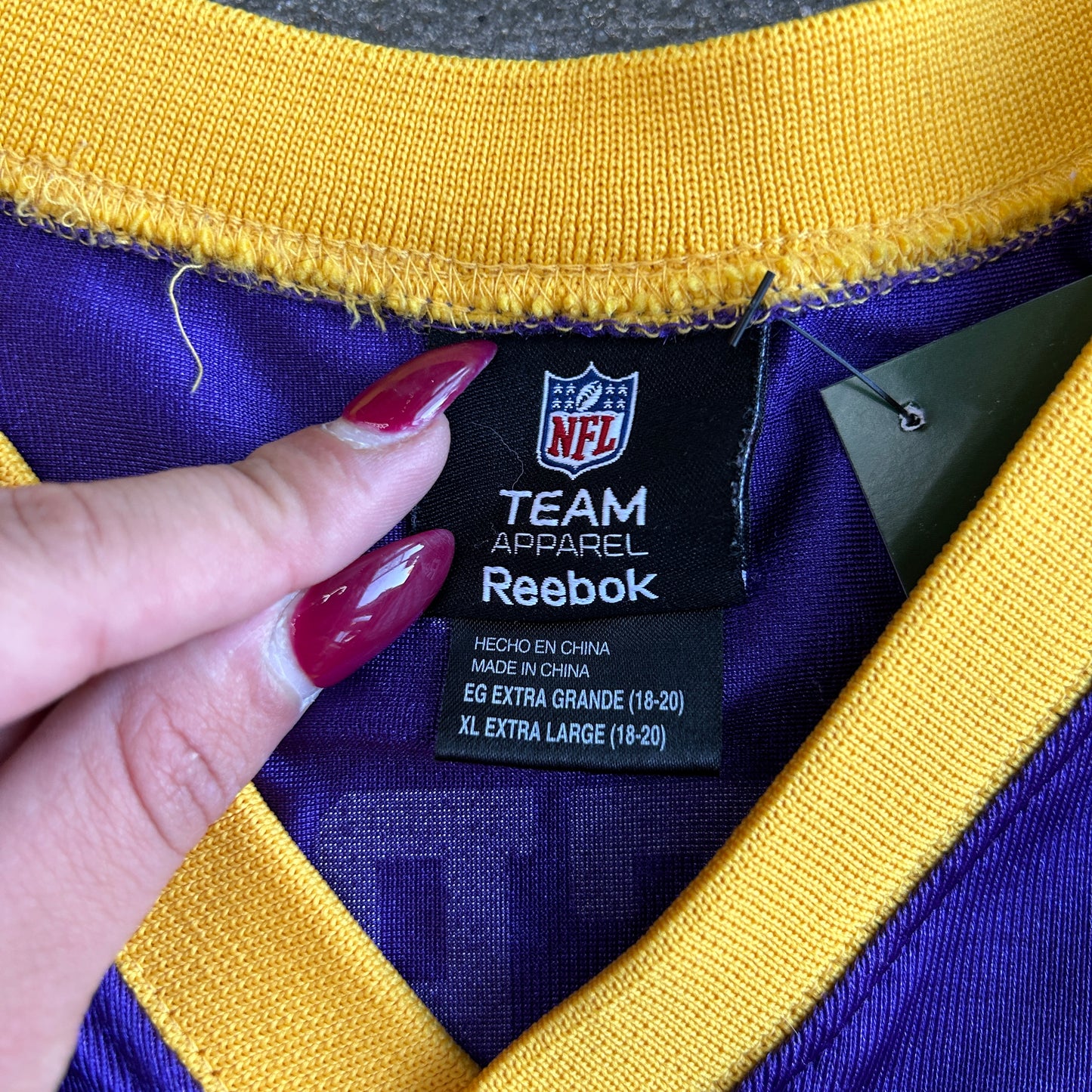 Reebok Y2K Minnesota Vikings Peterson Jersey