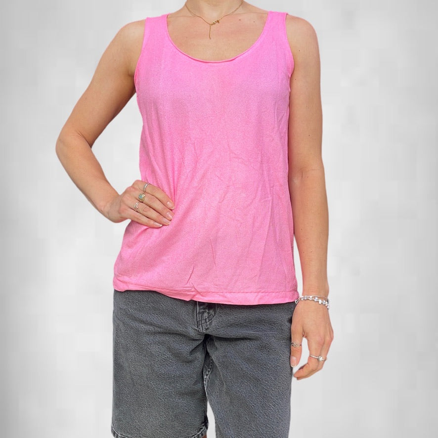 Vintage Neon Pink Tank Top