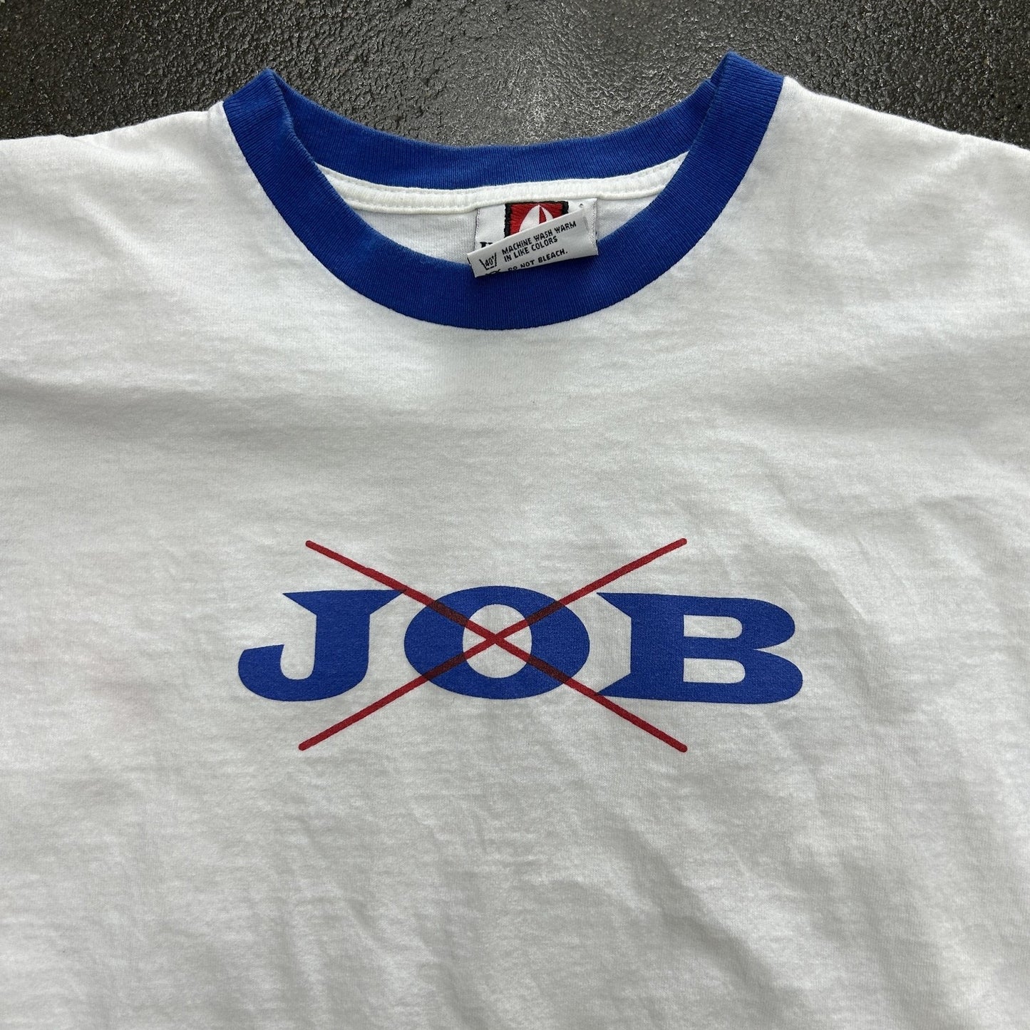 Vintage No Job Ringer Shirt