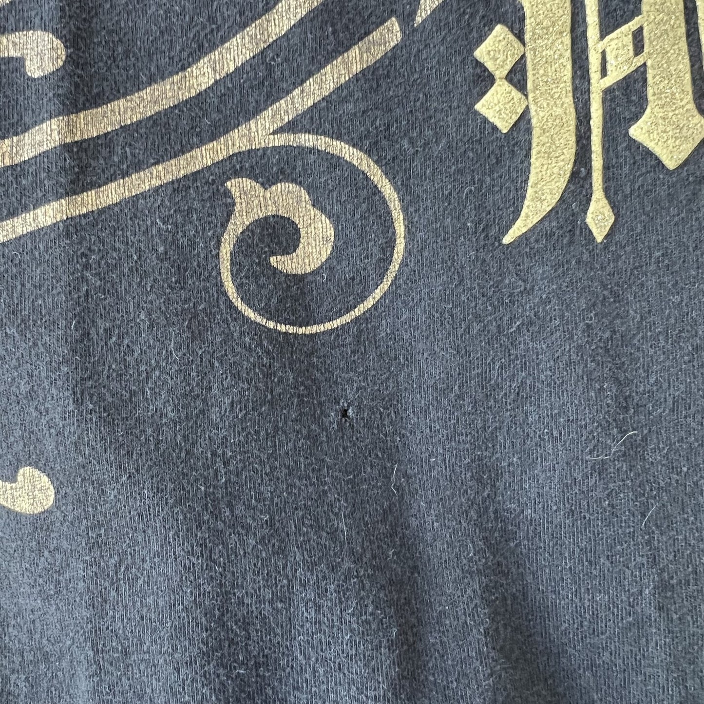 Y2K Gold Stride Prolific Majestic Angel Wings Tee