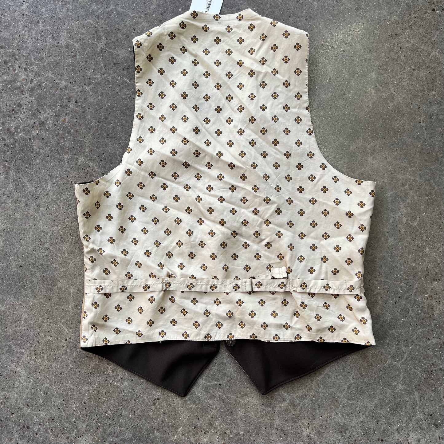 Vintage Beige Suit Vest