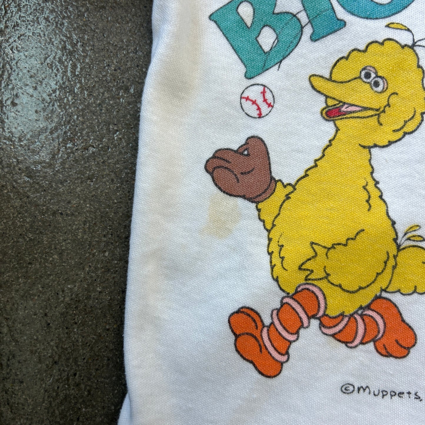 Vintage Big Bird Baby Baseball Tee