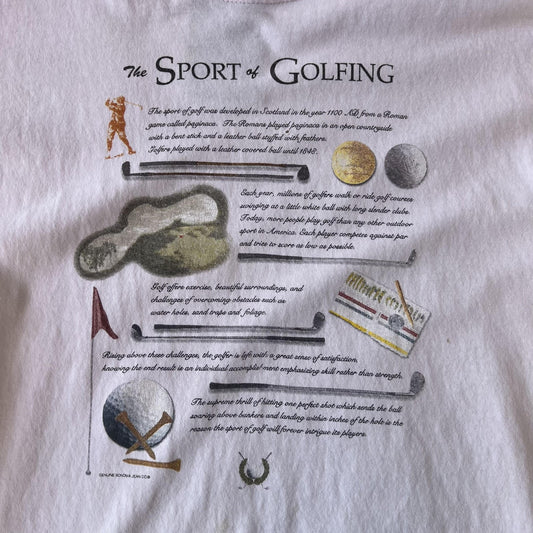 Vintage 90s Golf History Tee
