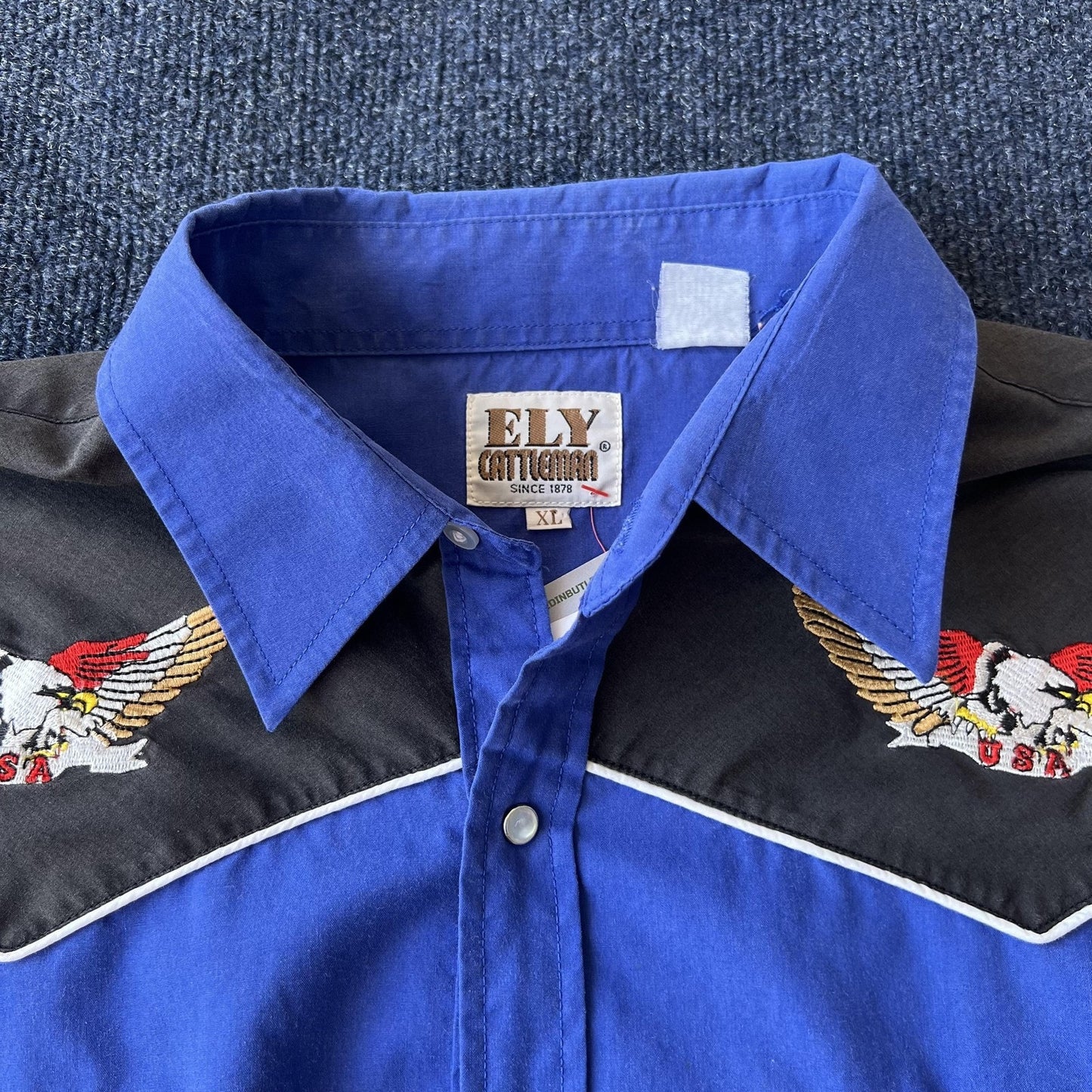 Vintage 90s Ely Cattleman Pearl Snap Button Up Shirt