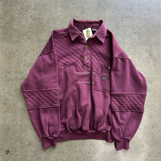 Vintage Dry Goods Button Up Collar Crewneck