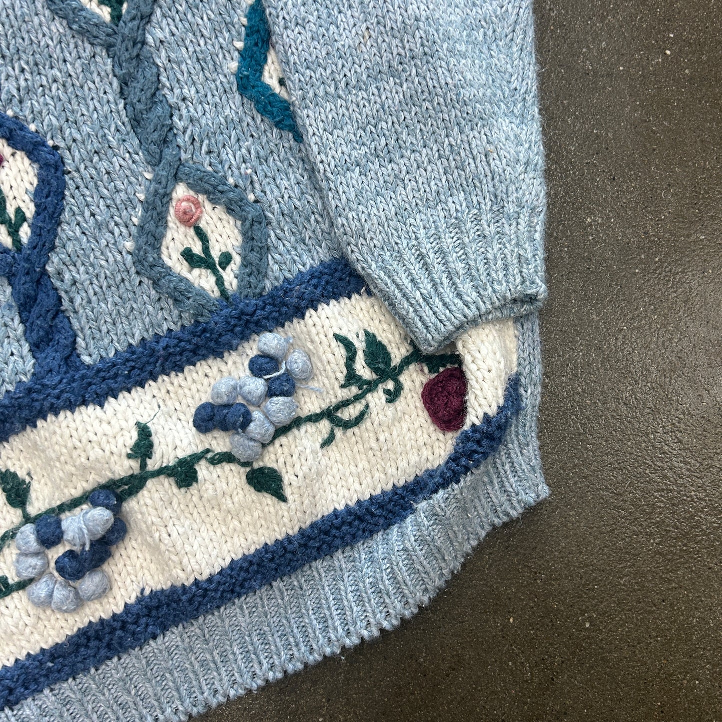 Vintage American Weekend Rose Sweater