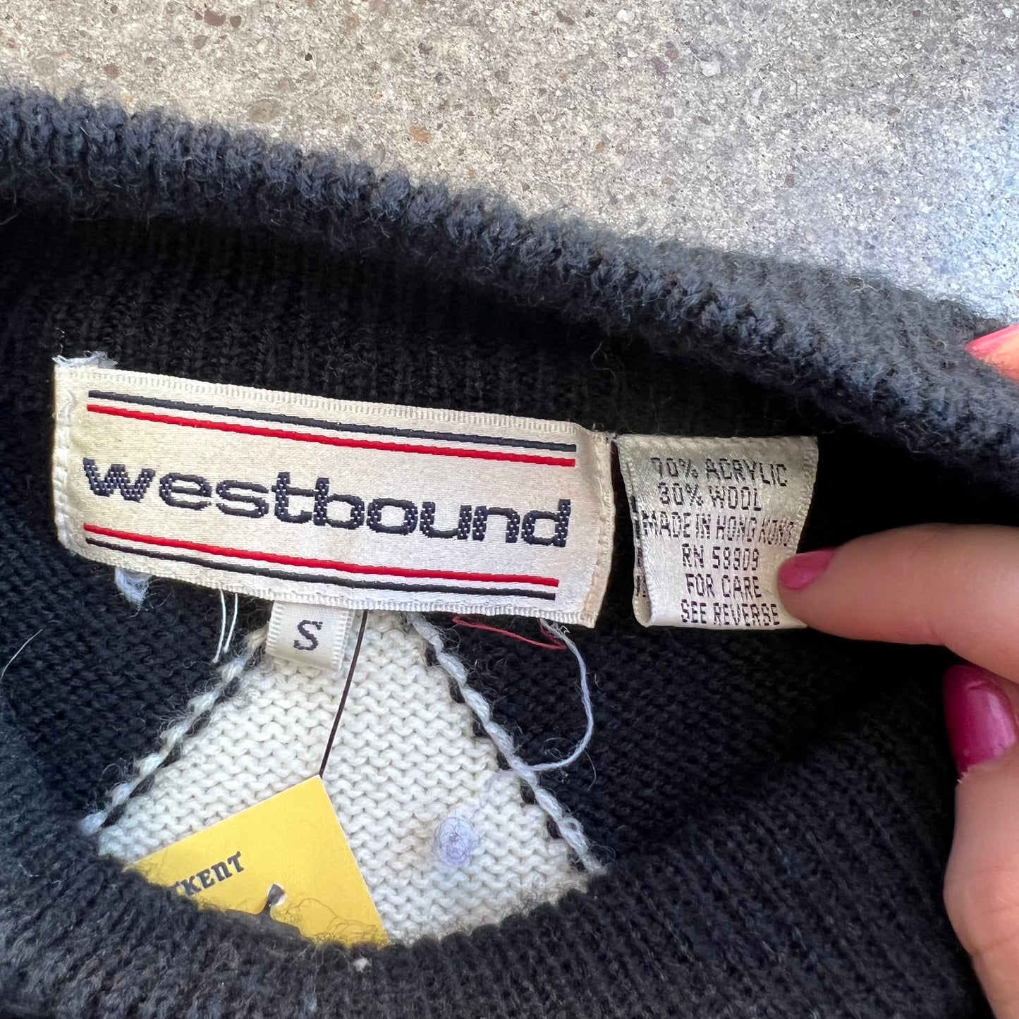 Vintage Westbound Checkered Sweater