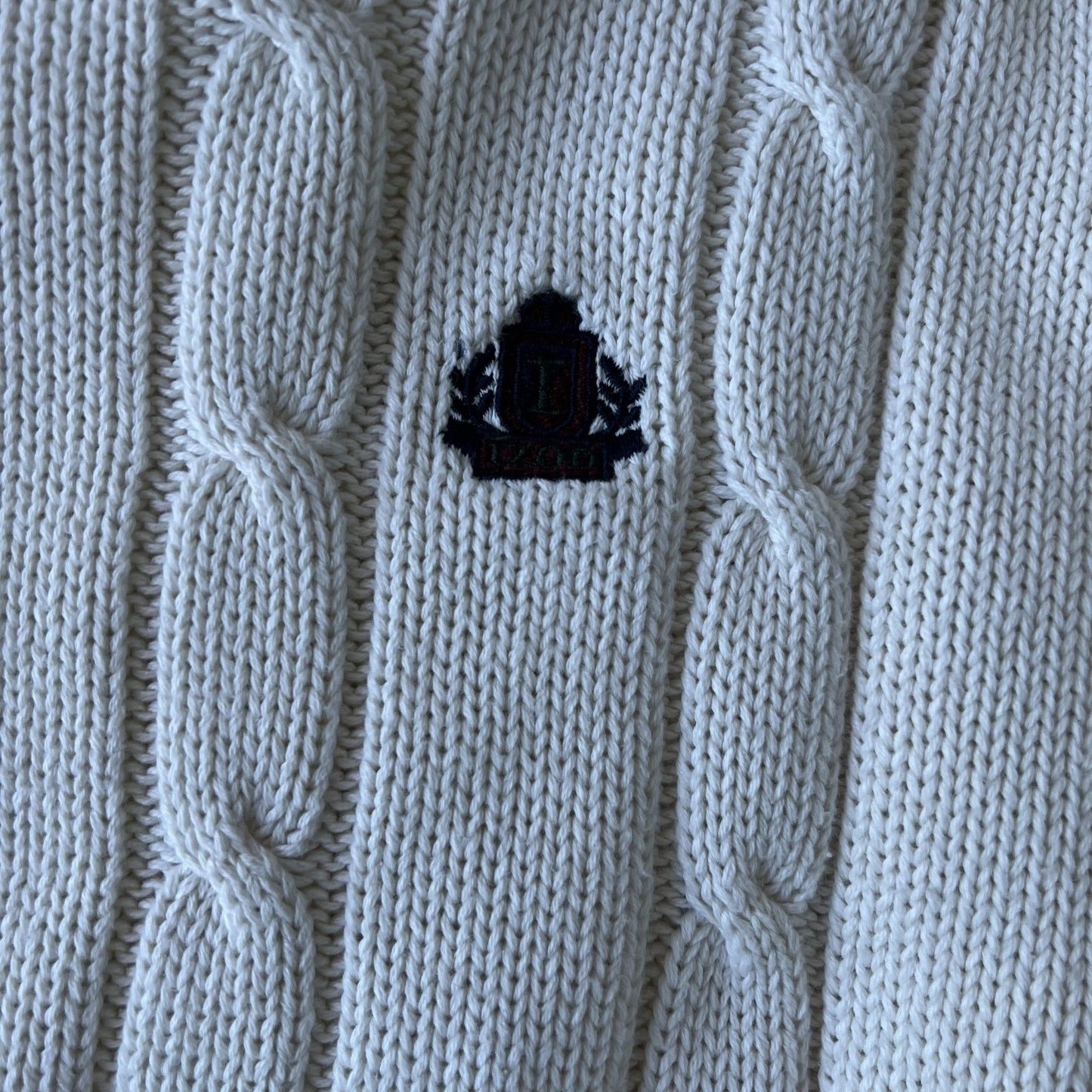 Vintage 90s Izod Cable Knit Sweater