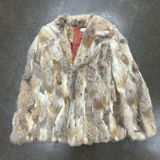 Vintage Authentic Rabbit Fur Coat