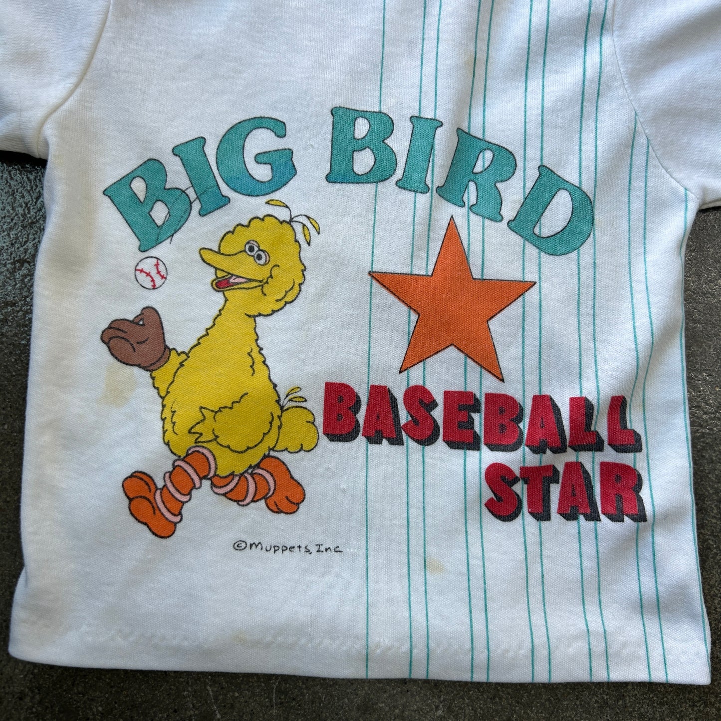 Vintage Big Bird Baby Baseball Tee