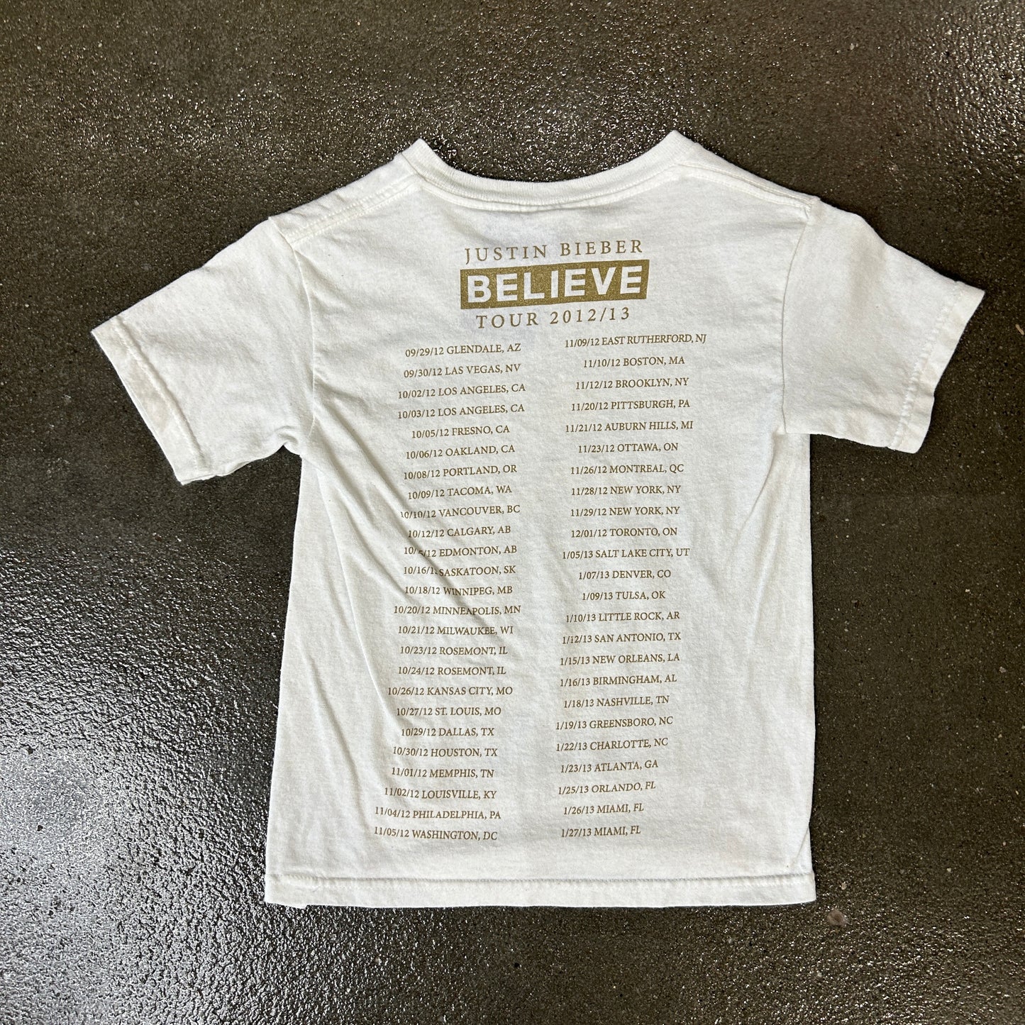 Vintage Justin Bieber Baby Tee