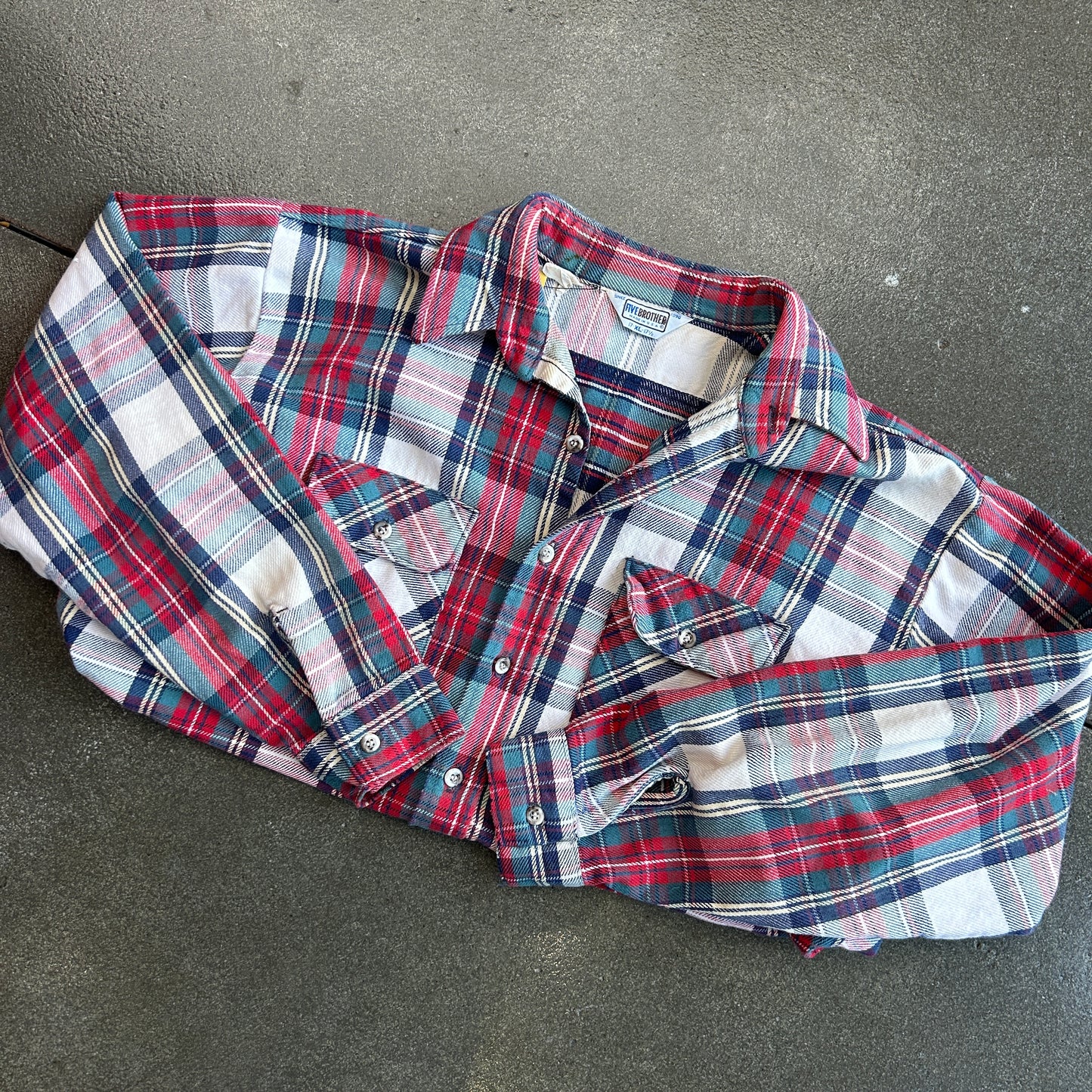 Vintage Five Brothers Button Up Flannel