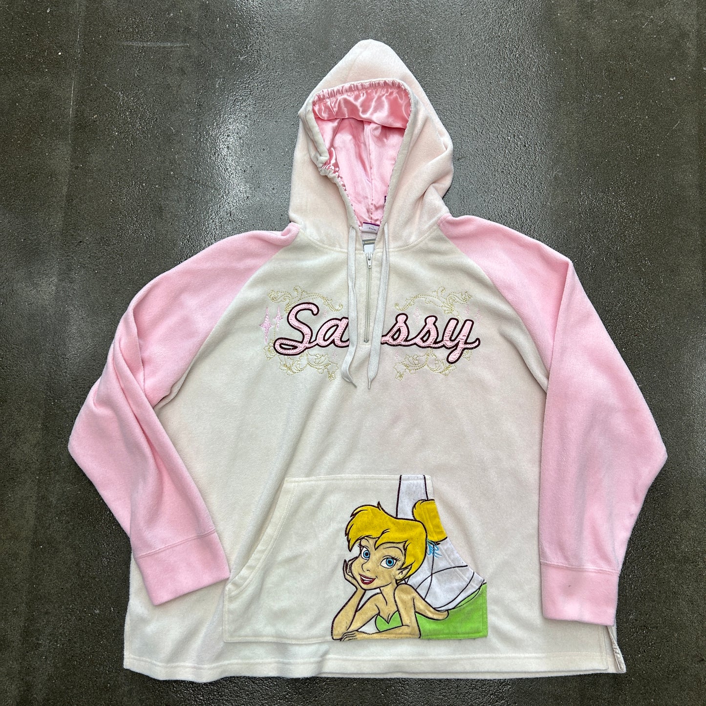 Vintage Sassy Tinkerbell Fleece Hoodie