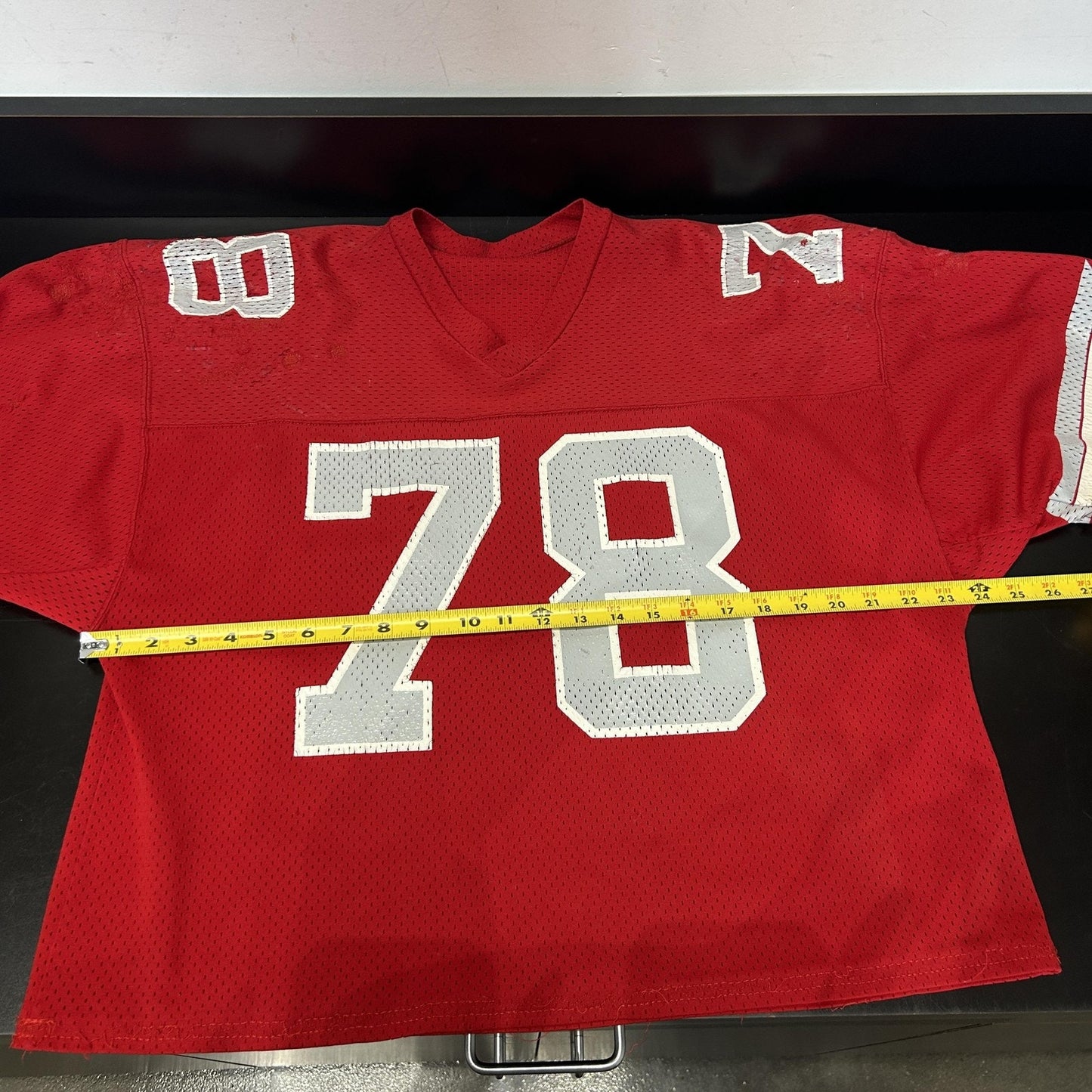 Vintage 90s Red Devils 78 Football Practice Jersey