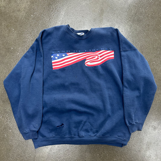 Vintage College Ware American Flag Crewneck